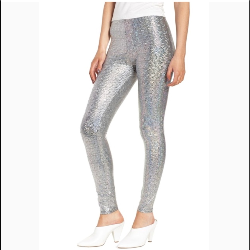 JADED LONDON METALLIC SNAKE LEGGING Size SM/4-6